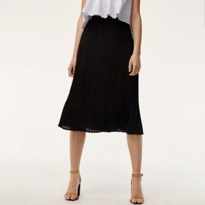 Aritzia Black Pleated Skirt